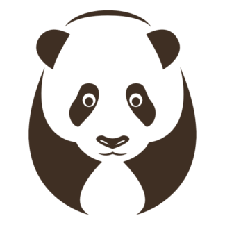 Big Panda Decal (Brown)